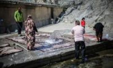 شستشوی فرش به روش سنتی